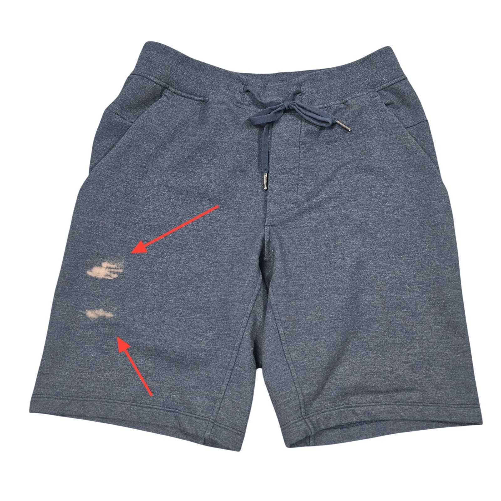 Lululemon City Sweat Shorts Mens Medium Navy Blue Athleisure Casual Elastic
