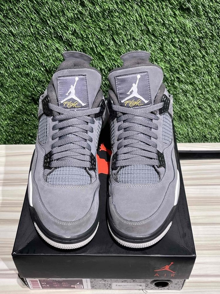 Size 10M/11.5W – Jordan 4 Retro Cool Grey (2019) Sz 10. 308497-007 Pre-Owned