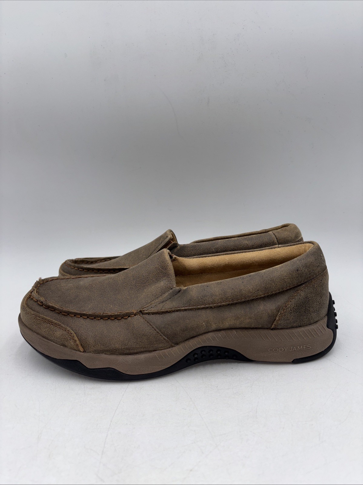 Cody James Men’s Trust Me Beaned Slip-On Casual Oxford Shoes Moc Toe – Size 10D