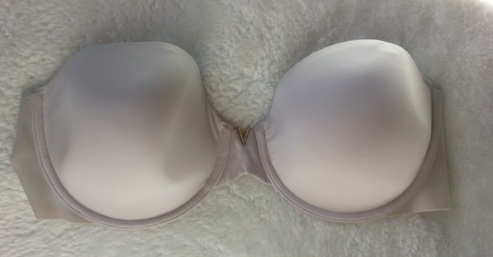 Victoria’s Secret Multi-Way Bra Beige/ Nude Underwire, Missing Removable Straps