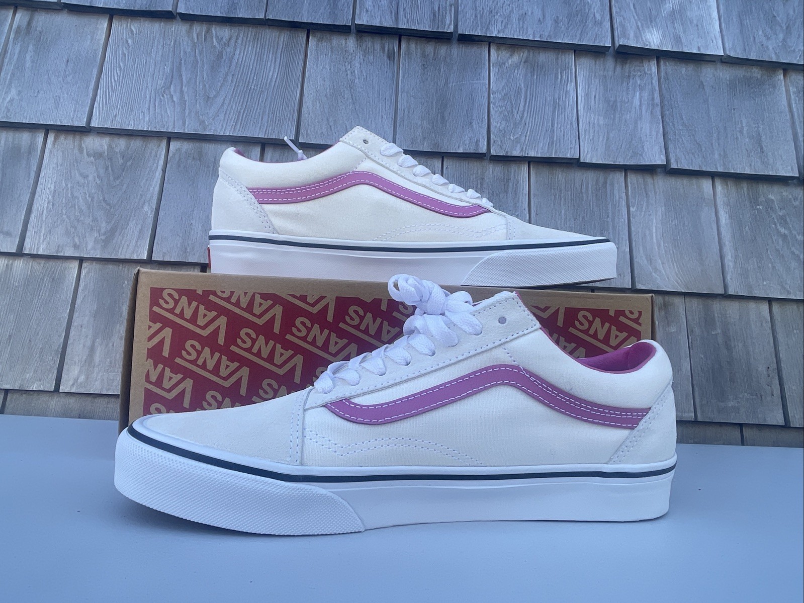 Vans Old Skool Pop Raspberry Rose Pink Sneakers VN000CR5YLZ Men’s Size 9.5 NEW