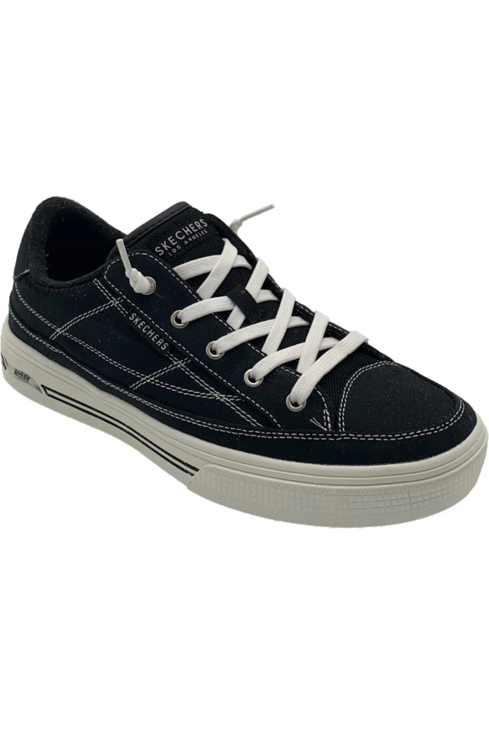 Skechers Arch Fit Washable Canvas Slip-On Arcade Black