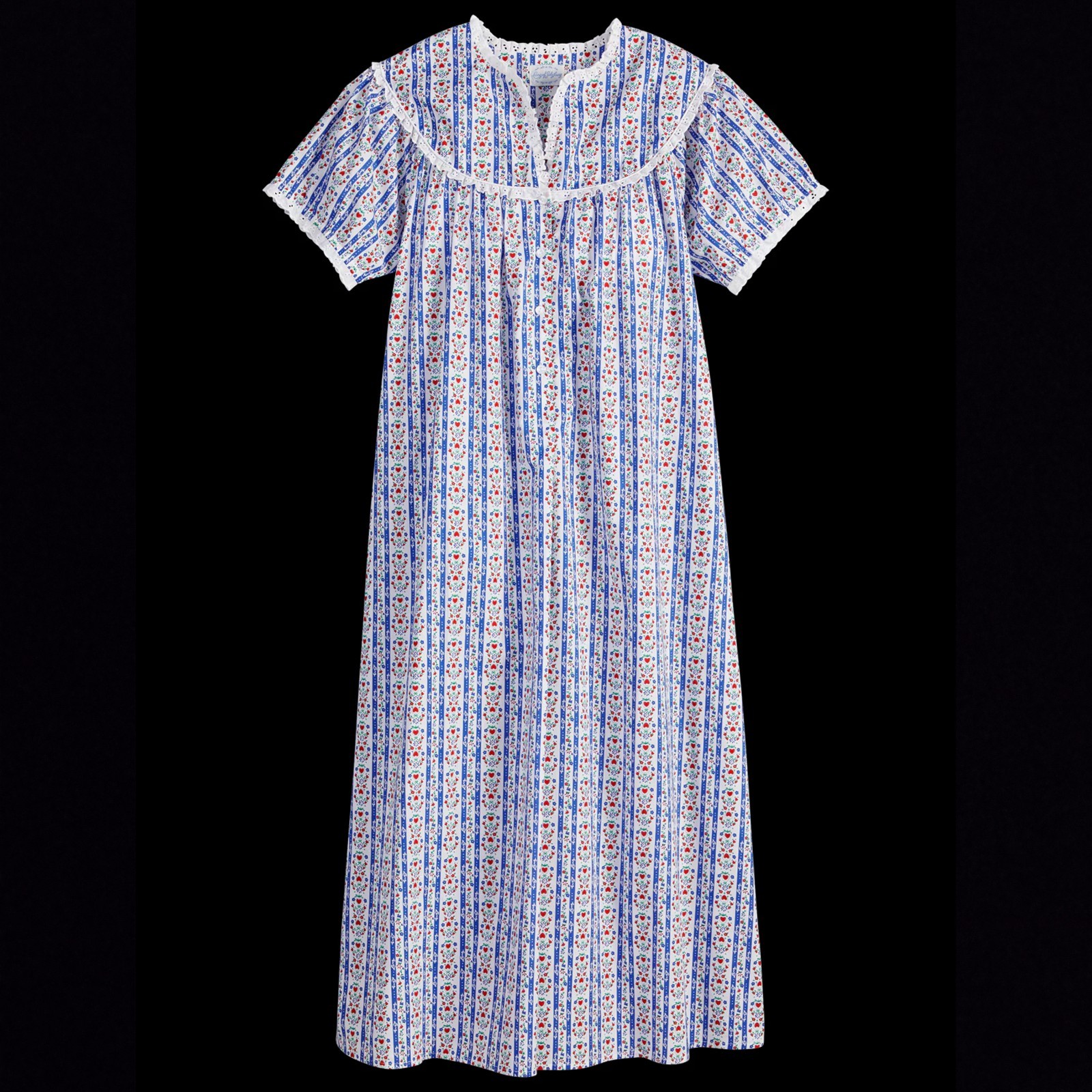 Original Lanz Tyrolean Cotton Lawn Nightgown, Lanz of Salzburg