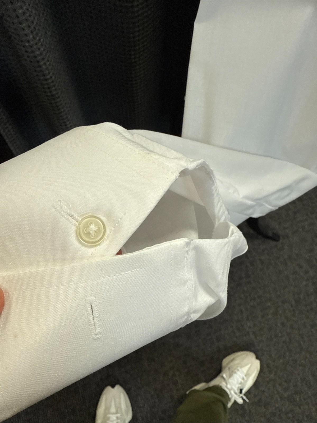 White Wing Collar Button Down Tuxedo Shirt (Formal Events)