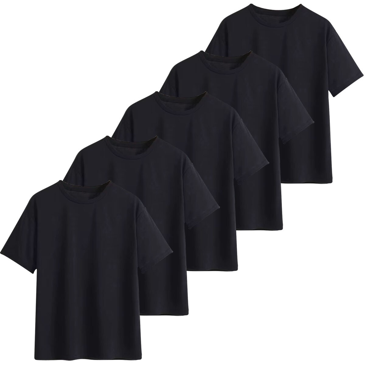 Uneek 5 PACK Unisex Mens CLASSIC T-SHIRT Plain 100% Cotton Blank Tee T shirt TOP