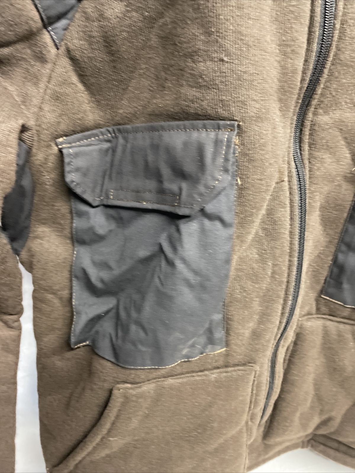 Military Issue Cold Weather Synthetic ￼Fiber Pile Shirt Jacket Mens Medium
