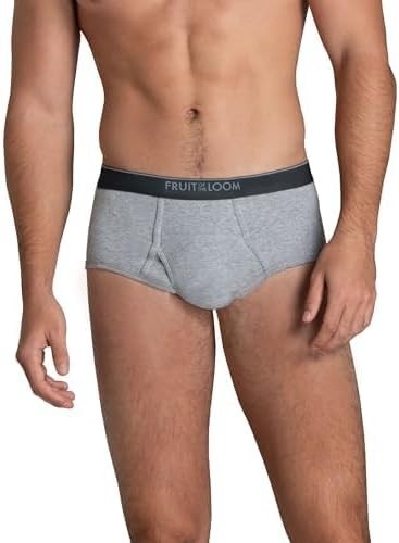 New Fruit of The Loom Men’s Cotton Mid-Rise Briefs 3 Pack Sizes M, L, XL