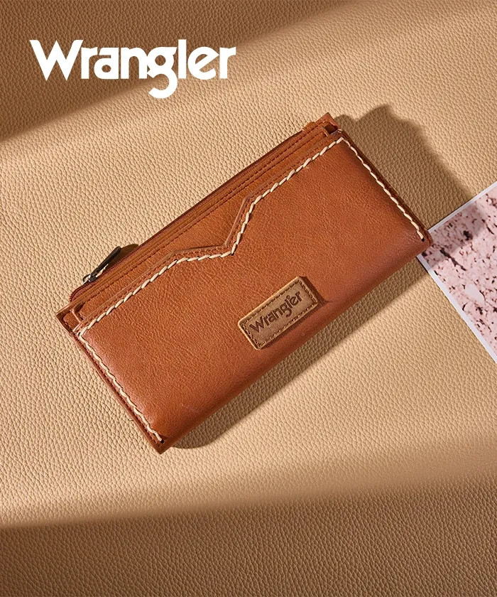 Wrangler Western Zip Stitch Wallet