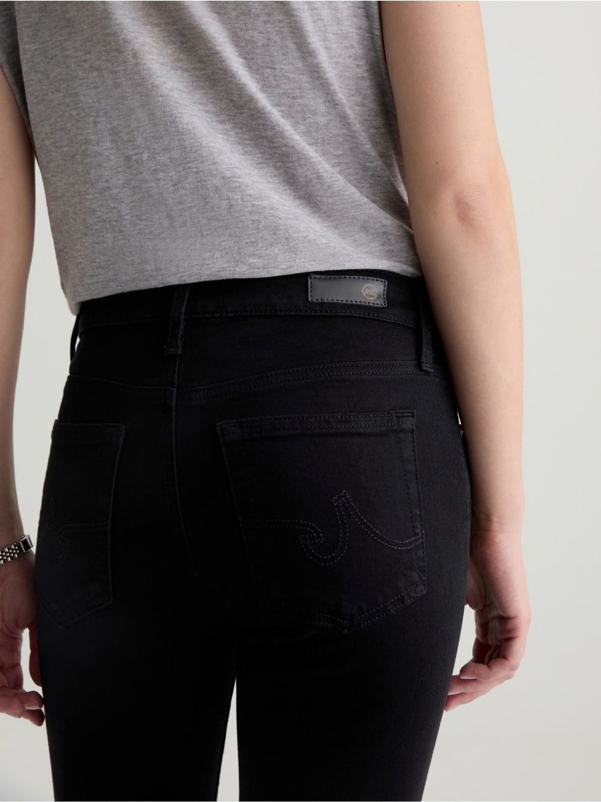 Farrah Skinny Jean Mid-Rise Skinny Super Black Size 31 R