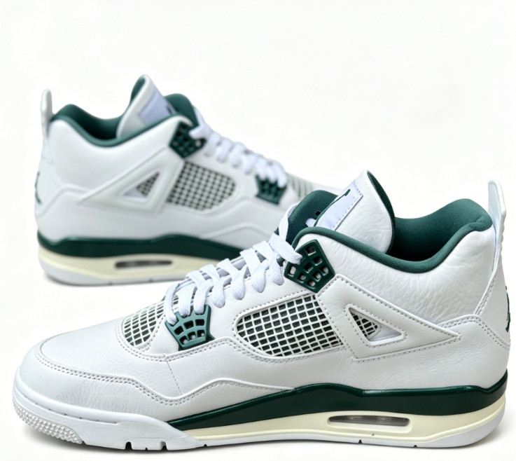 Men’s Jordan 4 “Oxidized Green” Mid Top Retro Basketball Shoes US Size 7-12