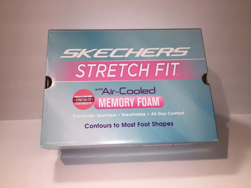 Empty SKECHERS Stretch Fit with Air-Cooled Memory Foam Turquoise Blue *Box Only*