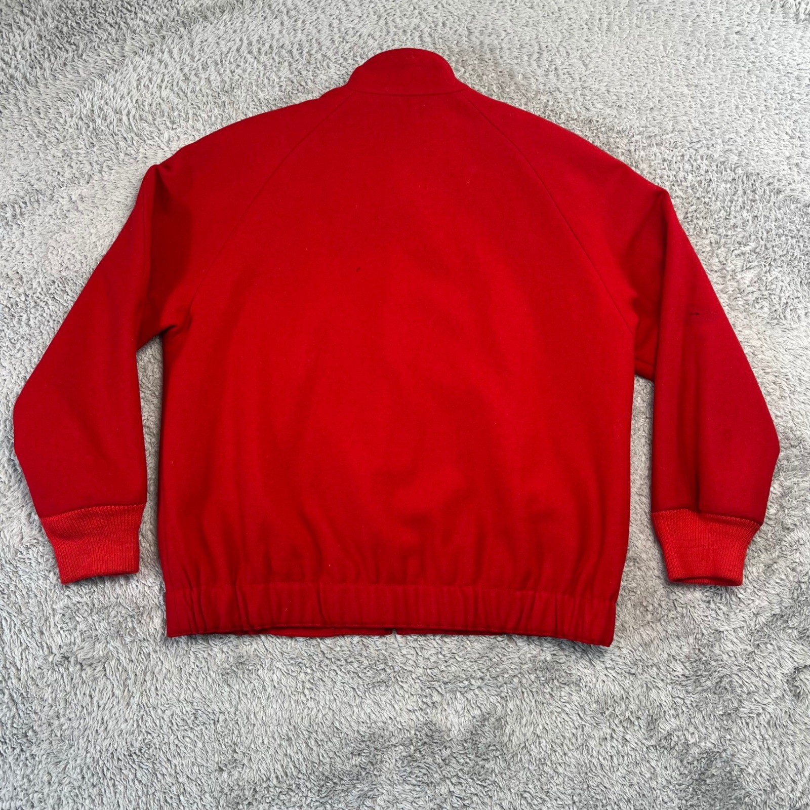Vintage Pendleton Originals Mens S Wool Bomber Jacket Red USA Boxy Heritage 80s
