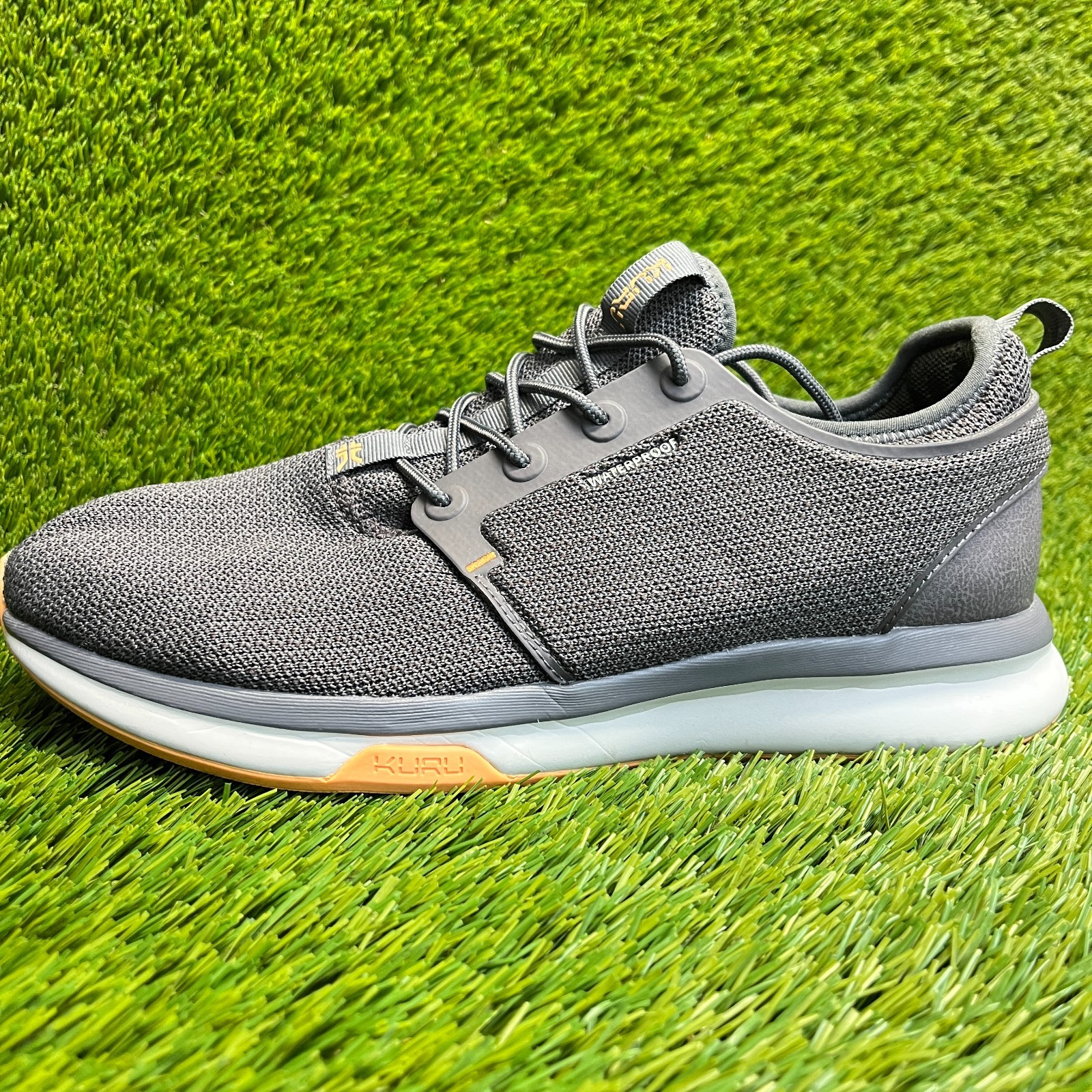 Kuru Atom Womens Size 11 Gray White Athletic Running Waterproof Shoes Sneakers