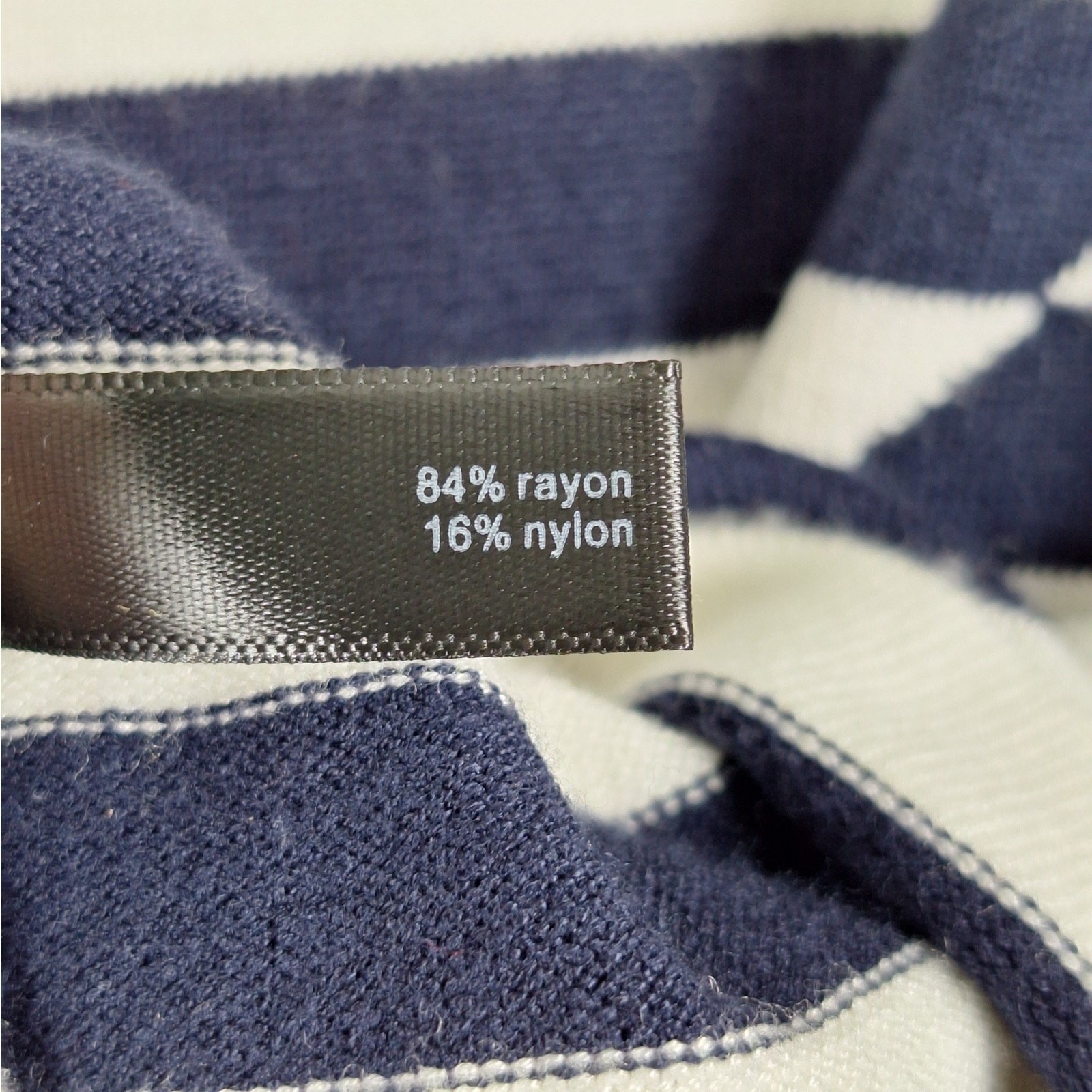 Womens Top Medium Nautical Sailor Chic Preppy Academic Striped Old Money Coastal