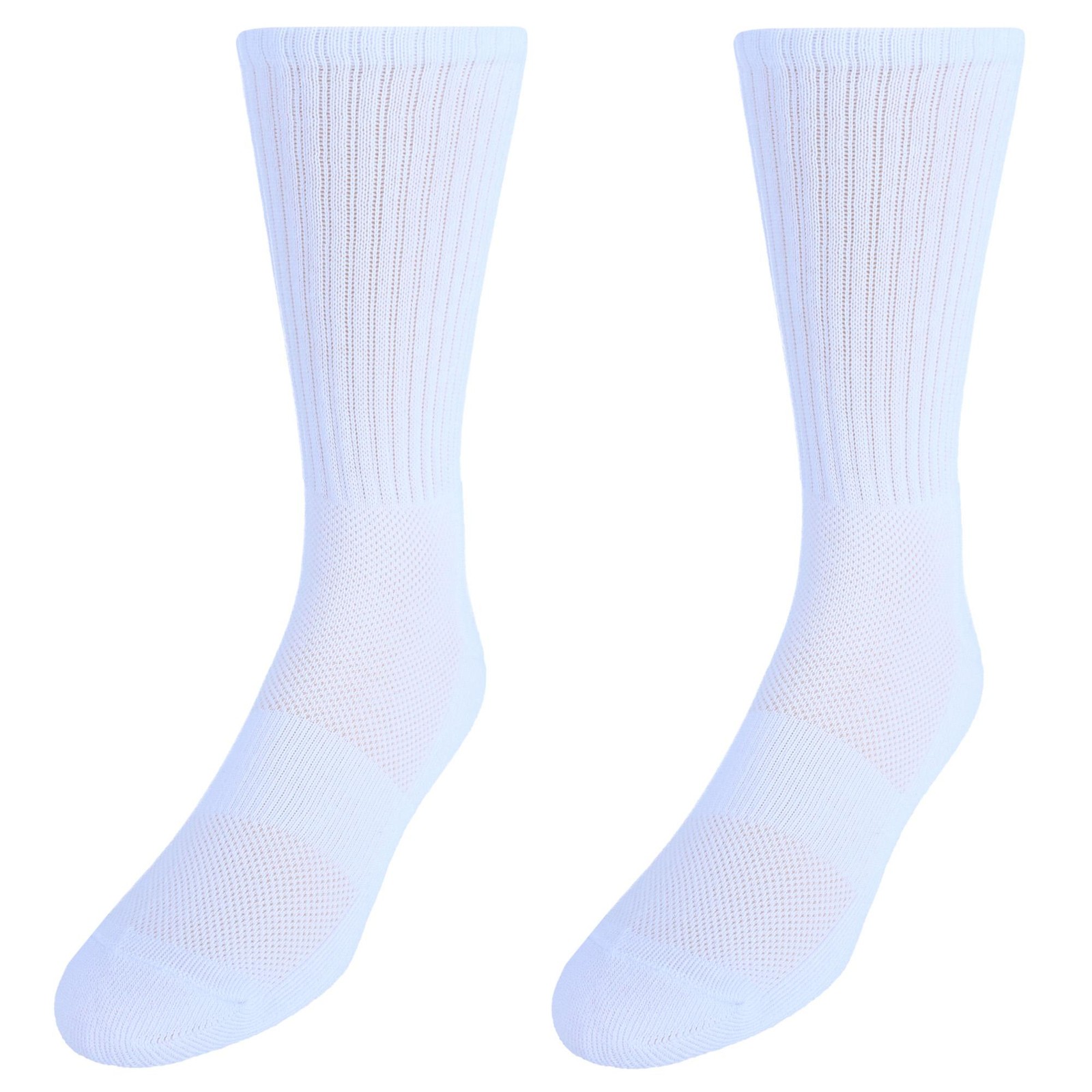 CTM Men’s Dry and Cool Cushioned Crew Socks (Pack of 2)