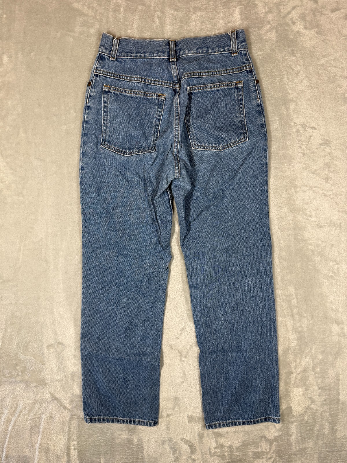 L.L. Bean Original Fit Straight Jeans Womens Sz 6 Reg Blue Denim 100% Cotton