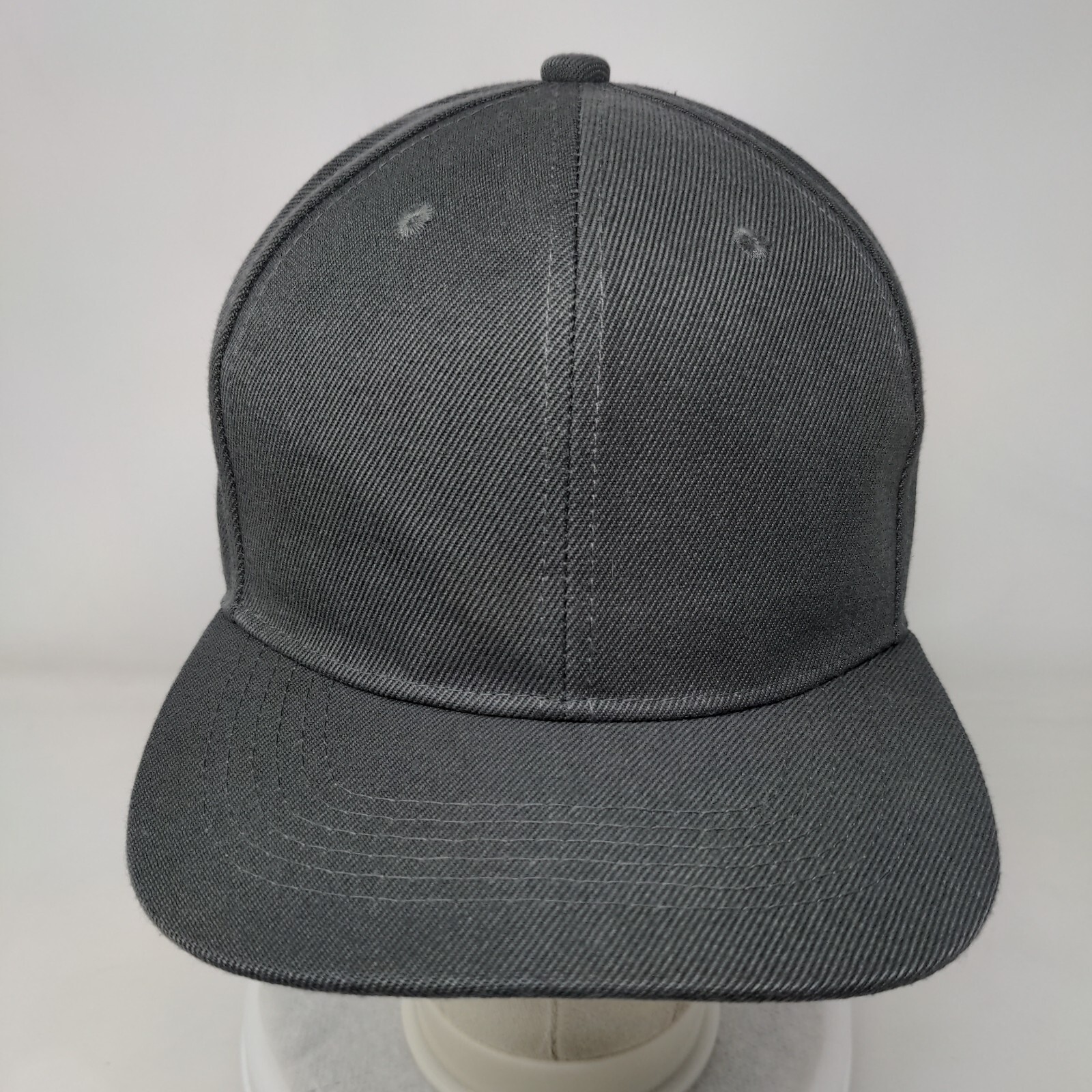 Gelante Snapback Hat Gray OSFA Adjustable Solid Vent Holes Blank