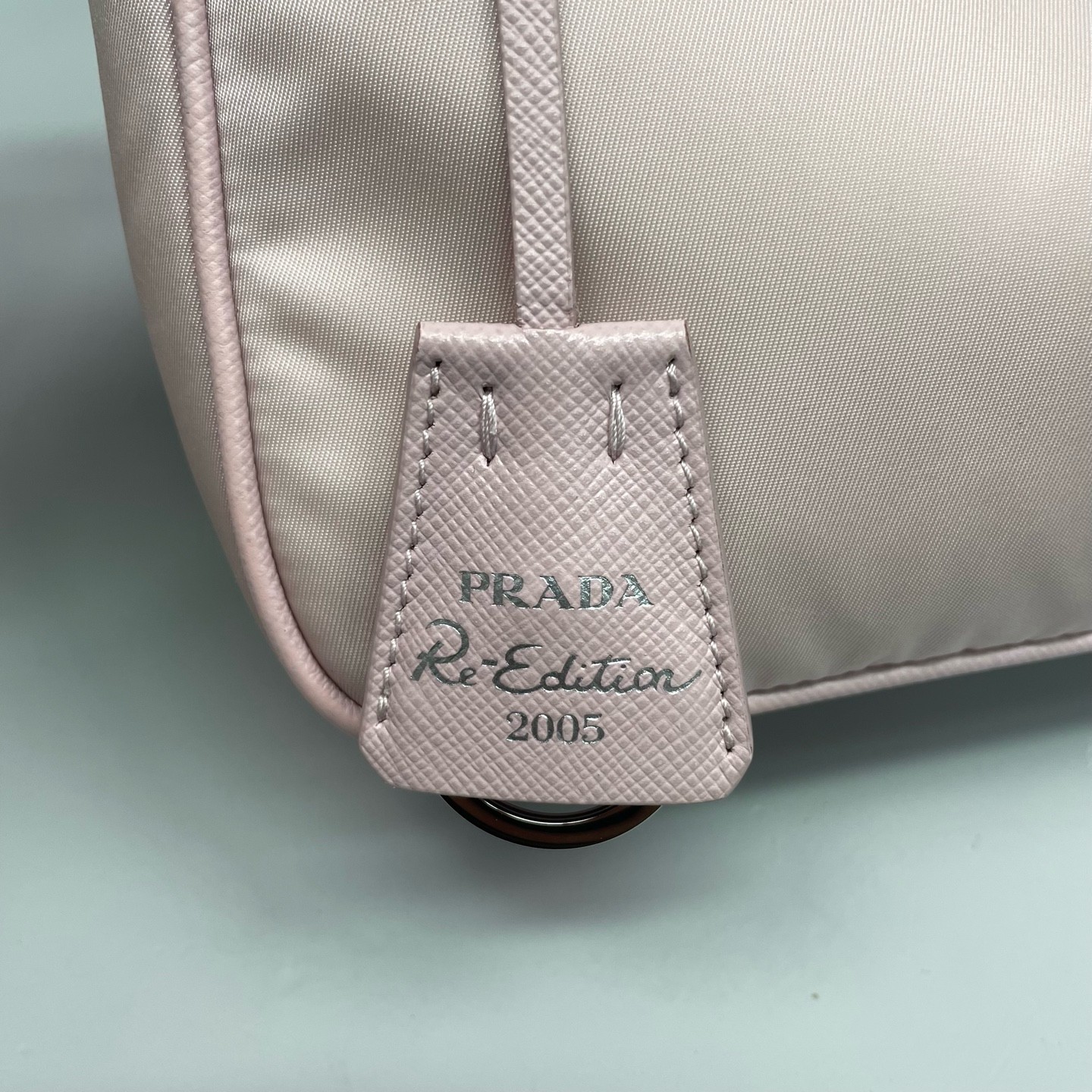 Prada Re-Edition 2005 Hobo Normal Lt Pink Parachute Nylon Crossbody Duty Paid