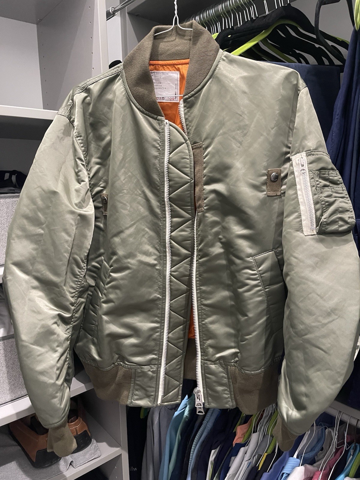 Madsaki Sacai Blouson Nylon Jacket Khaki 2 (Medium) SEND OFFERS