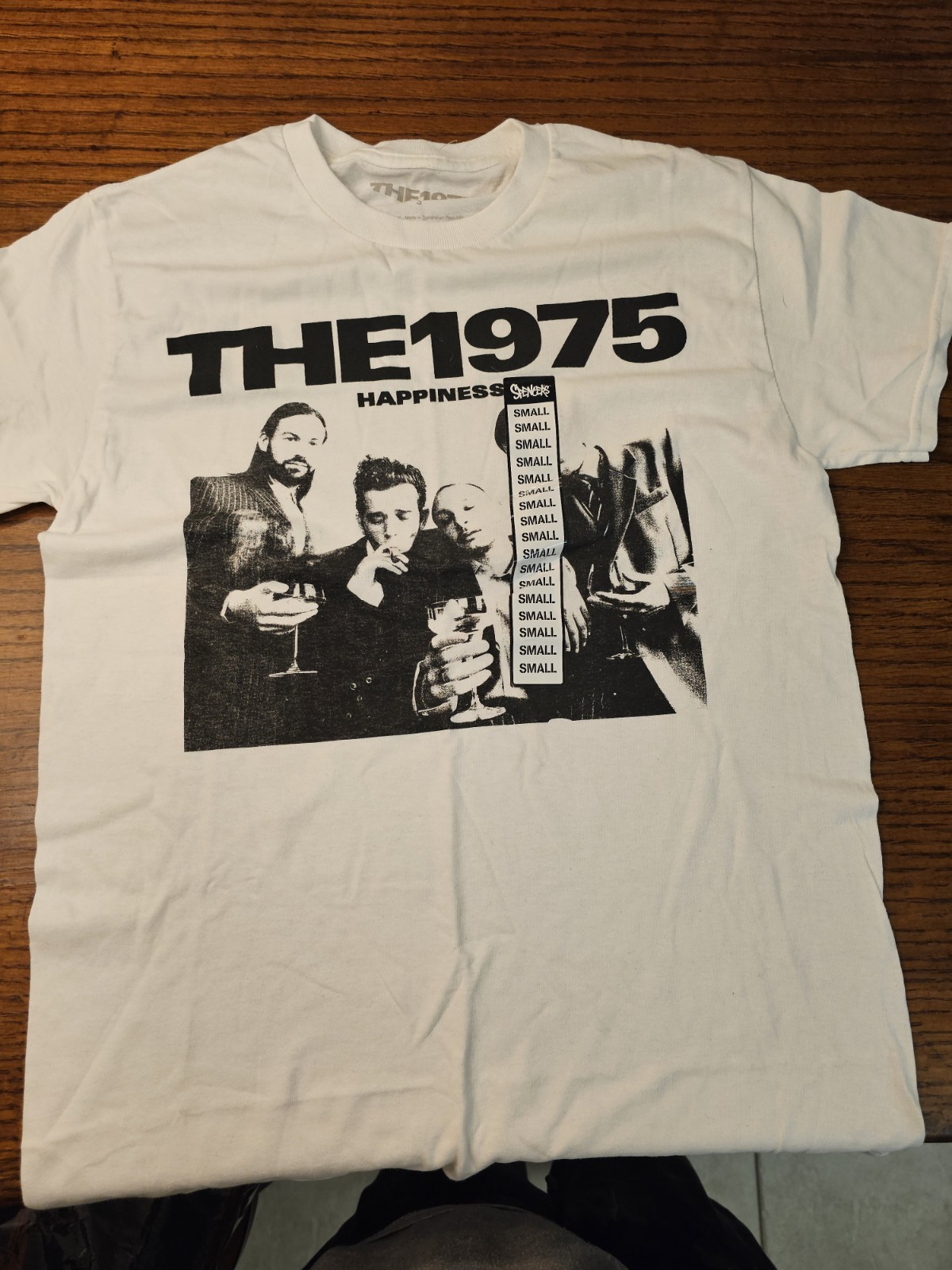 The 1975 Happiness Graphic Print Logo Crew Neck Tee Mens White S Jersey
