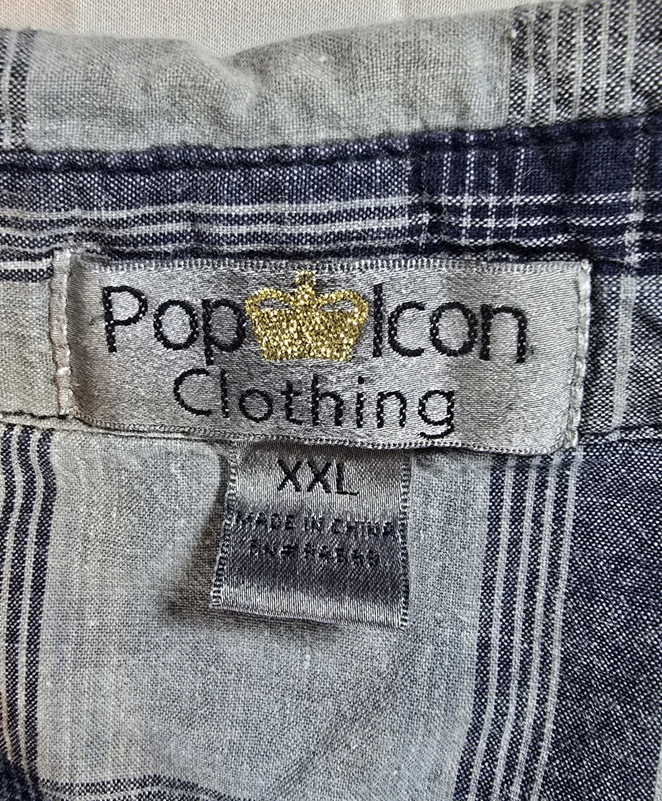 Buckle Pop Icon Clothing Mens XXL Button Up Shirt Western Embroidered Plaid