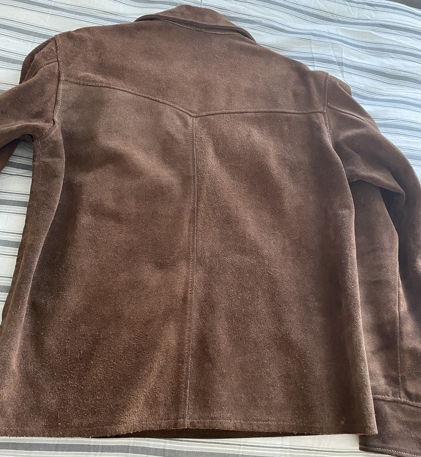 Vintage Heavy Leather Roughout Pullover/ jacket 60’s Biker Easy Rider