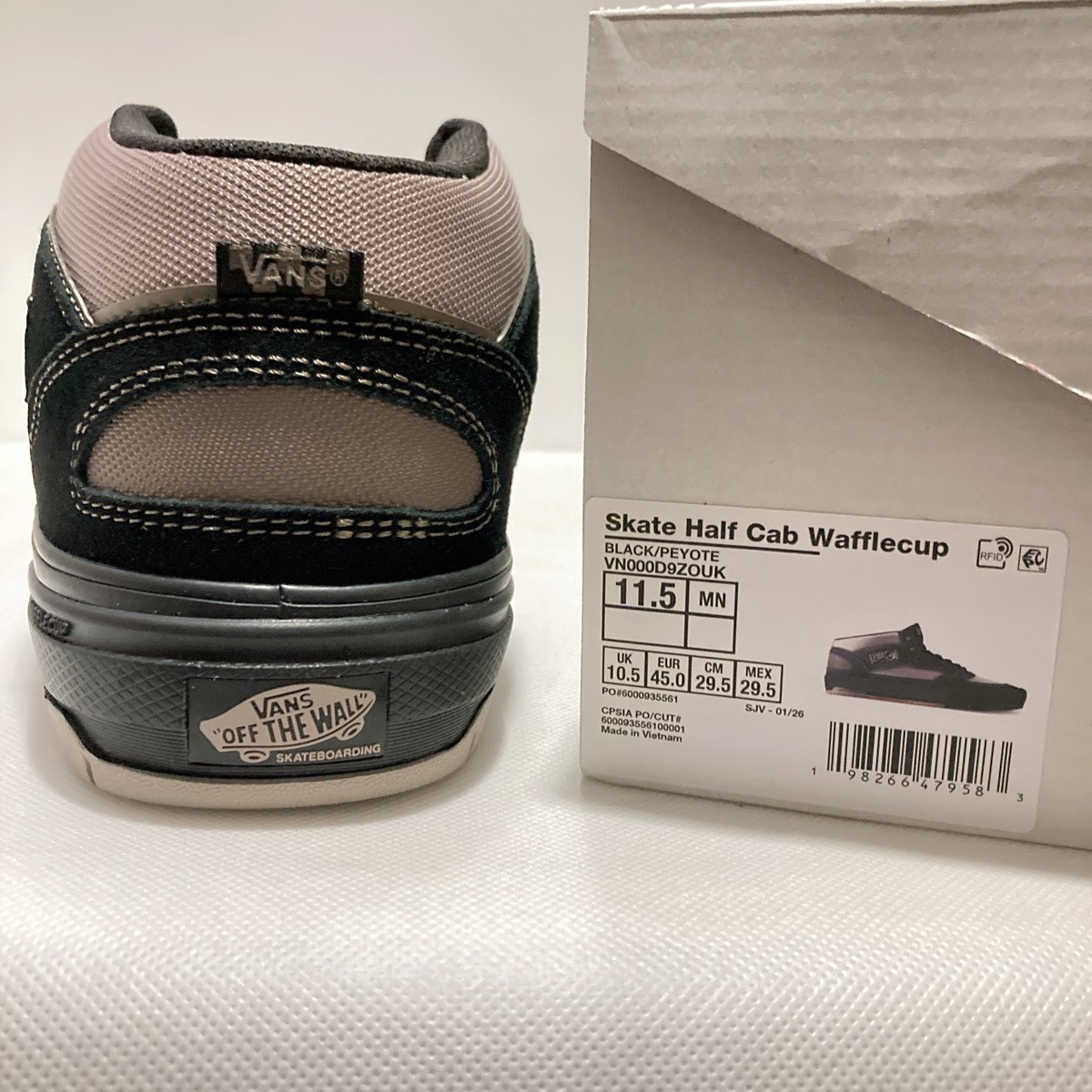 VANS Skate Half Cab Wafflecup™ VN000D9ZOUK Black Peyote Men Skateboarding Shoes