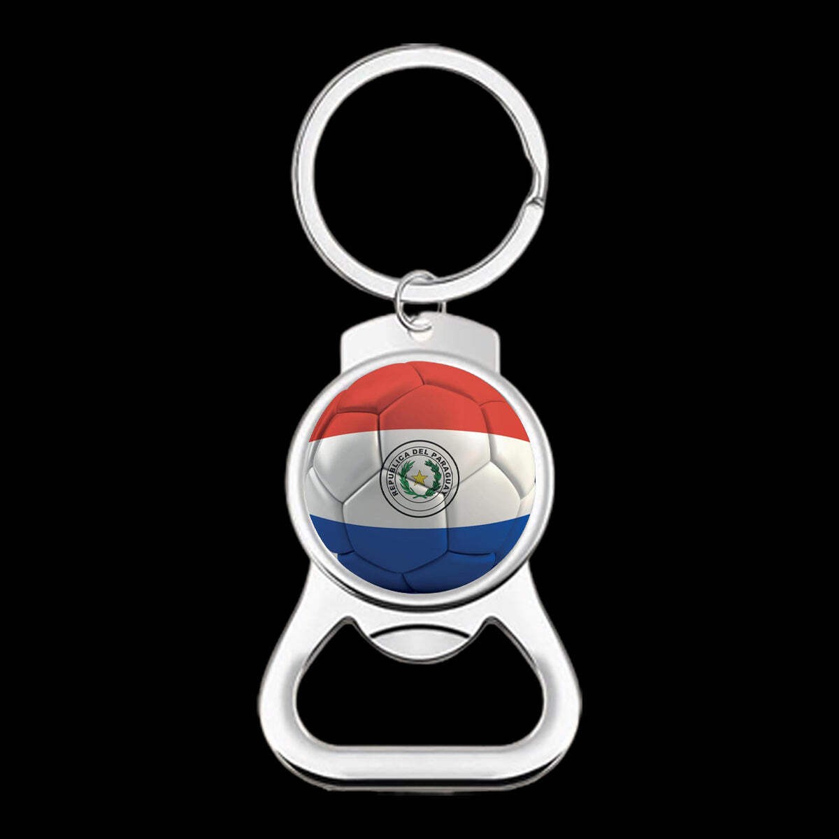 World Cup 2026 Paraguay National Team 2D Sublimated Keychain Bottle Opener Futbo