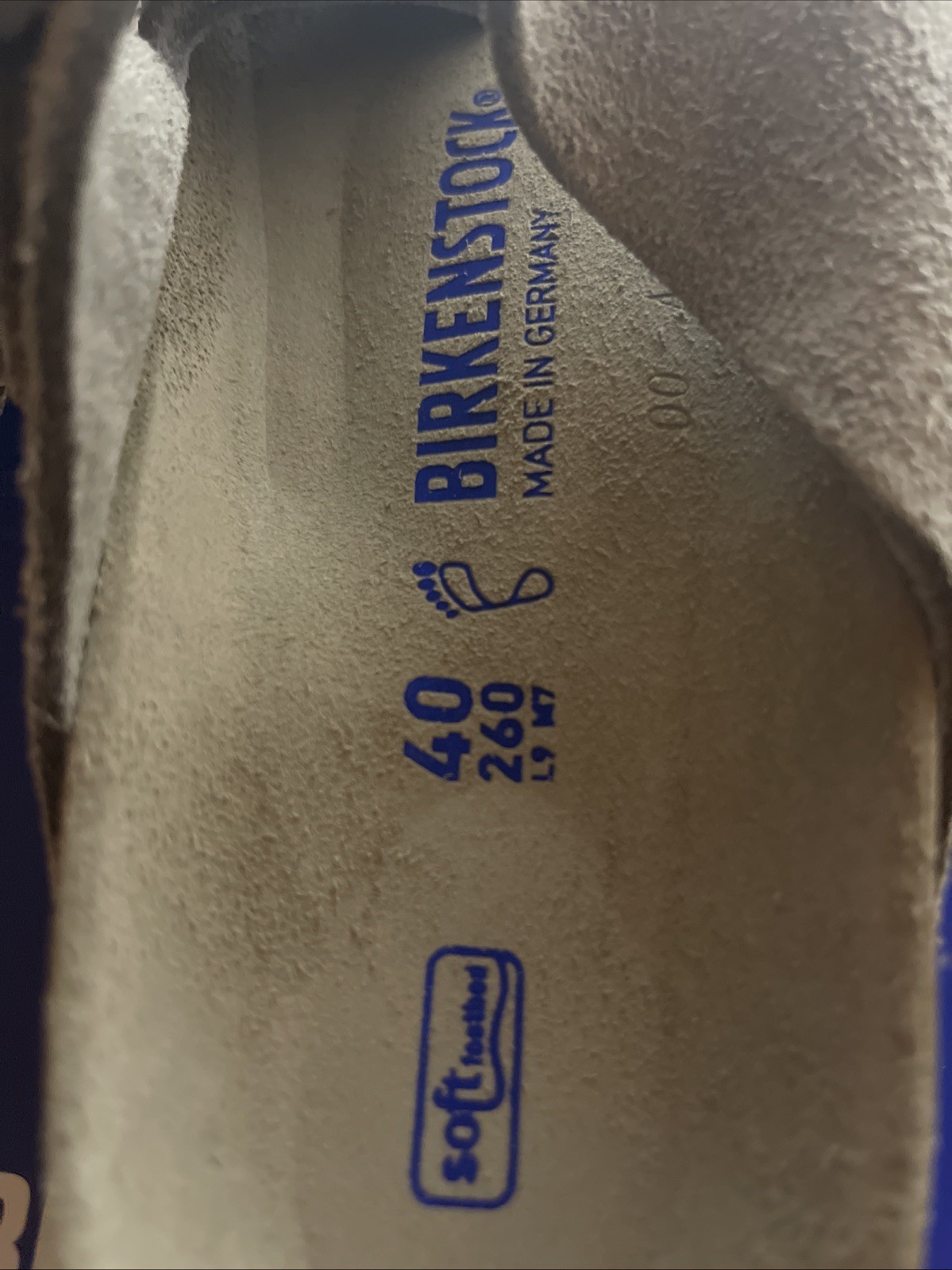 Birkenstock Arizona Soft Footbed Stone Coin Gray Suede Sandals Size 40 US 9