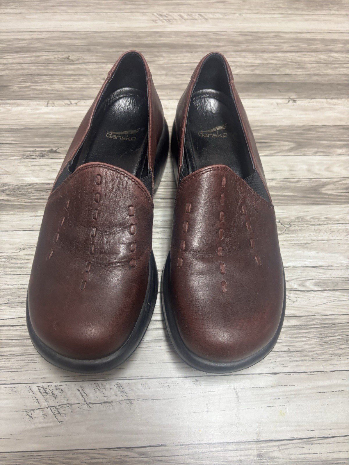Dansko Nursing Clogs Women’s EU 36/37 Brown Leather Work Shoes US Size 6.5-7