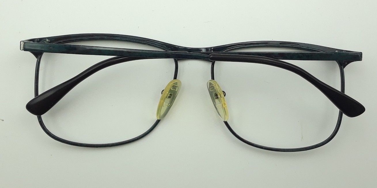 Vintage Perry Ellis PE36-4 Green Marble Square Brow Eyeglasses Sunglasses Frame
