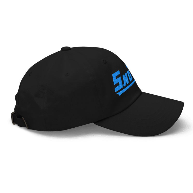 Sno Jet Embrodiered Old Logo Inspired Black Color Adjustable Classic Dad Hat