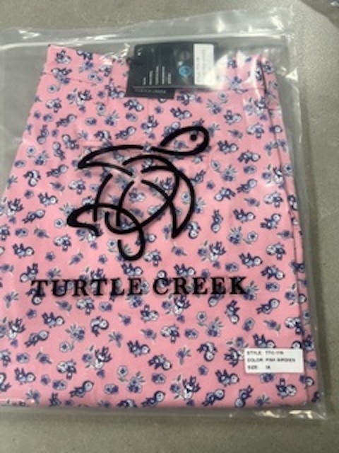 Turtle Creek Men s Pink Birdies Print Shorts Flat Front Golf Casual