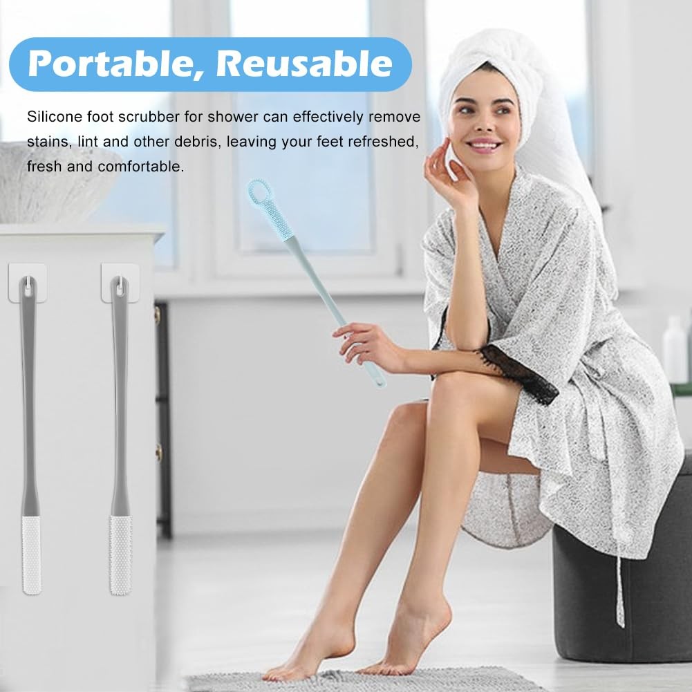 CALIDAKA 3 Pack Toe Scrubber Brush,with 15.75″ free size, As Picture Show