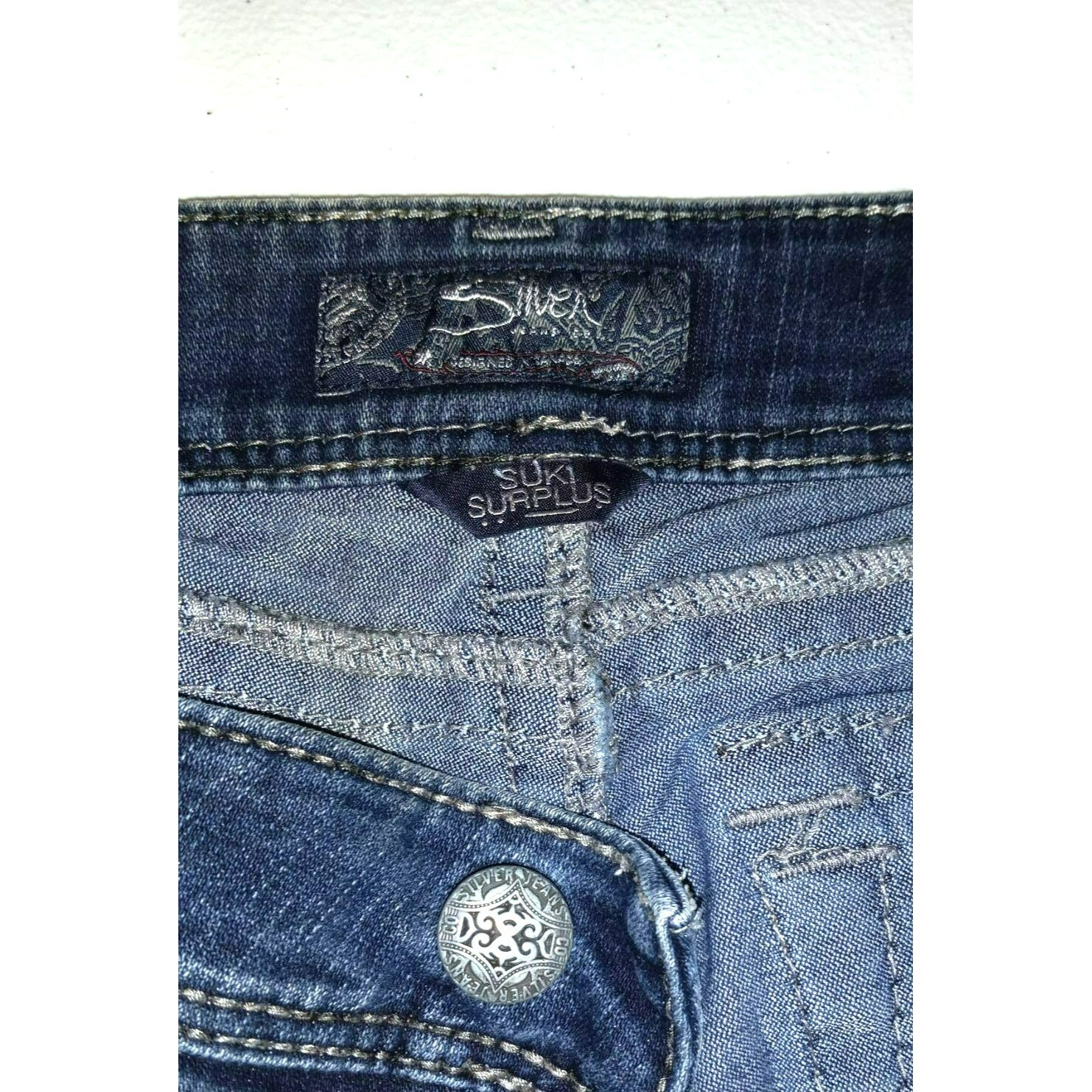 Silver Jeans Co Women’s Suki Surplus Western Gloveworks Size W30 L30 Stretchy Bo
