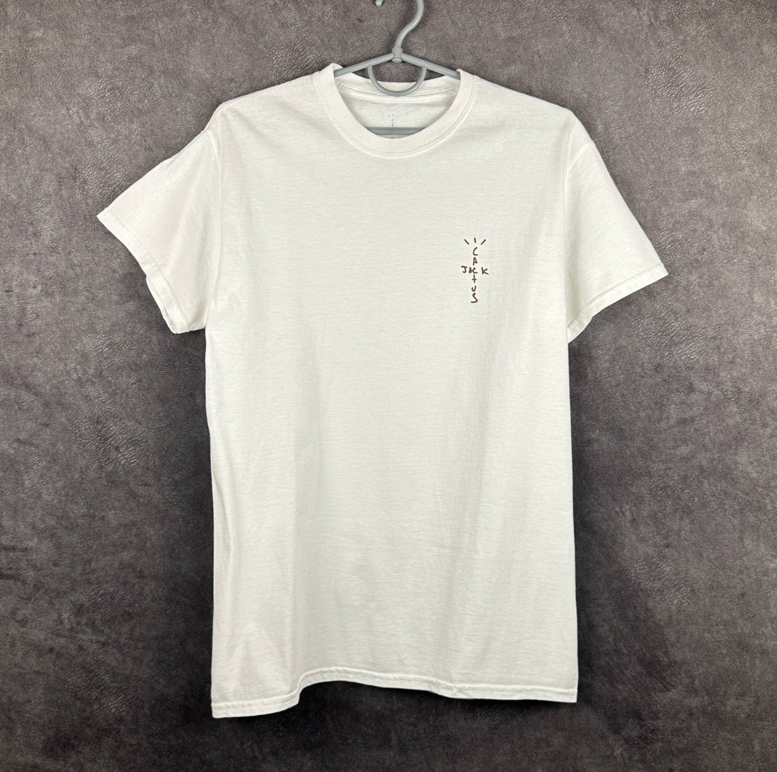 Travis Scott Cactus Jack Logo T-Shirt White Men’s Size M fits S/M Streetwear