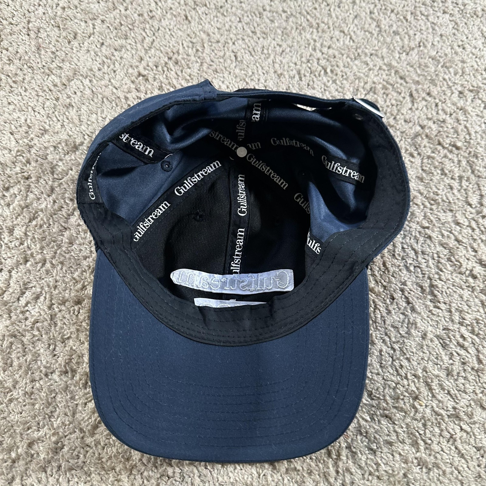 Gulfstream G500 Hat Cap Strap Back Mens One Size Blue Twill Logo Airplane