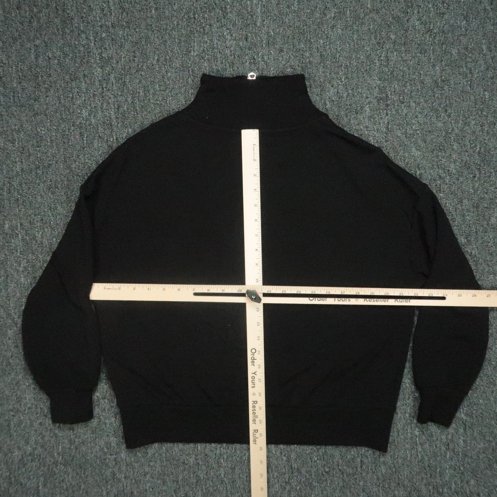 Varley Sweatshirt Womems XS Black Quarter Zip Hawley Half Zip Sweat Double Soft