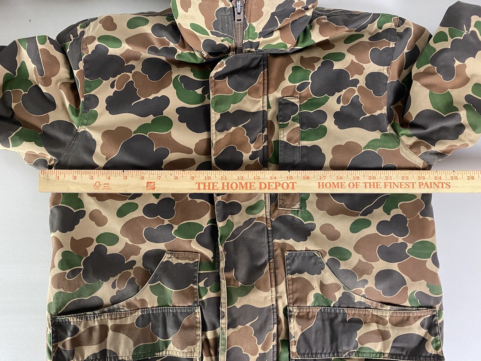 BIRCH CREEK OUTFITTERS VINTAGE DUCK CAMO PARKA JACKET Sz M