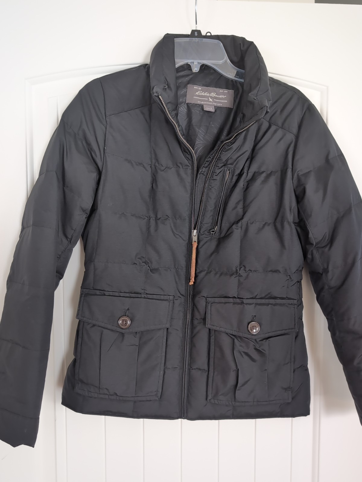 Women’s Eddie Bauer Jacket Coat Small Winter Fall Warm All Season Black -No Hood