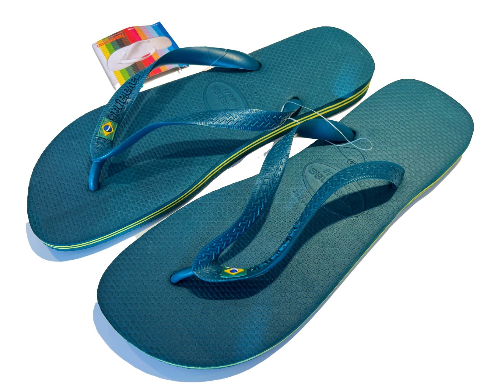 Havaianas – Men’s BRAZ Thongs Flip Flops Dark Green USA Size 12/13 Brazil 45/46