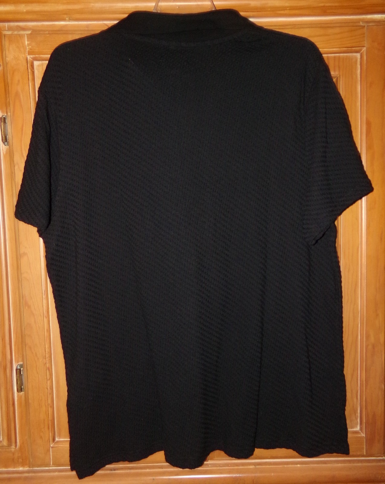 NWT Goodfellow & Co Black XL Men’s Regular Fit Johnny Collared Polo Shirt V-NECK