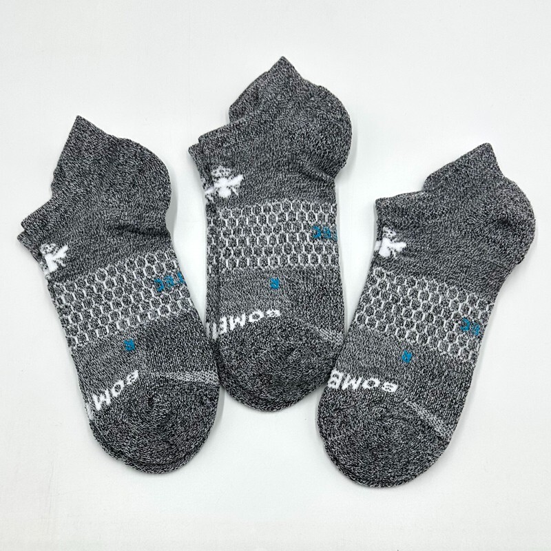 3 pairs Bombas Women’s All-Purpose Performance Ankle Socks Cushion Size L 11-13