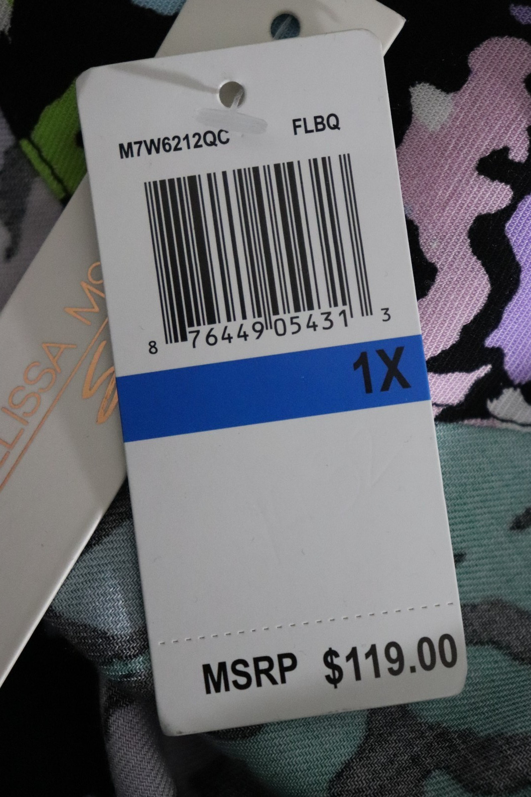 Melissa McCarthy Seven7 Midi Wrap Dress Womens Sz 1 X 14W 16W Purple Floral New