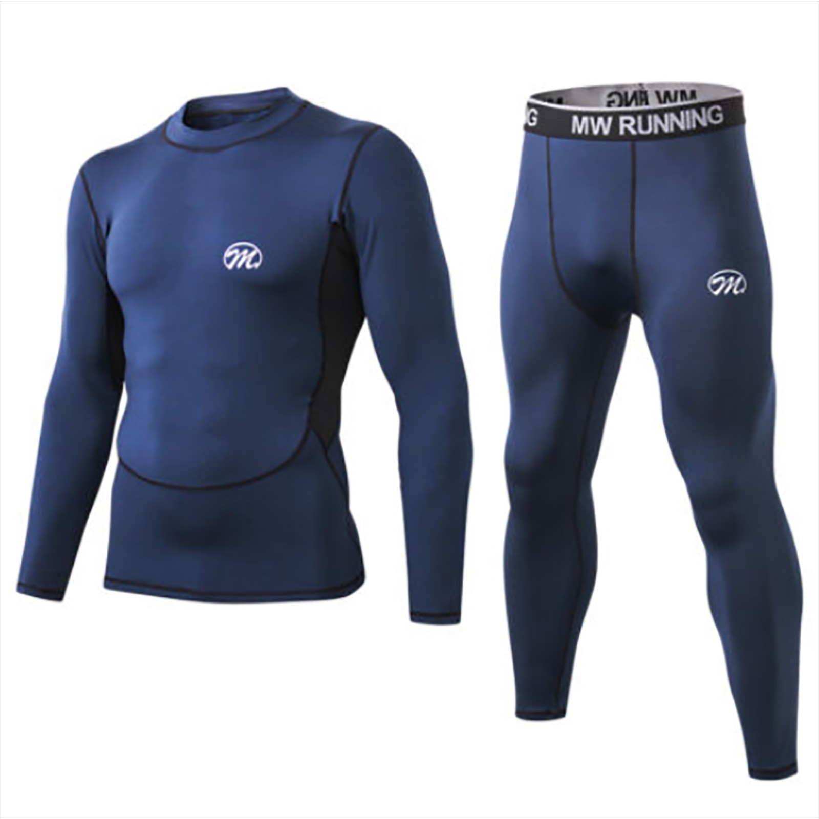 Men’s Long Johns Thermal Underwear Set Winter Ski Fleece Lined Warmer Top+Pants