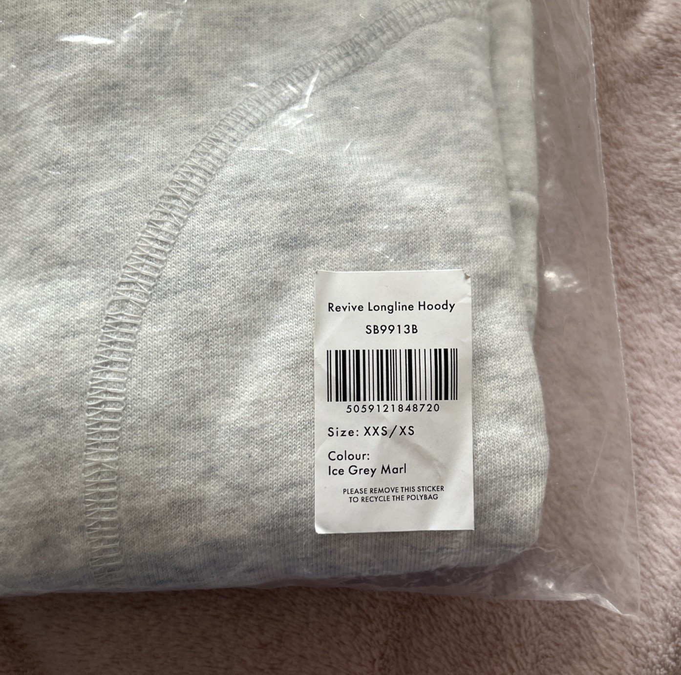Sweaty Betty Revive Hoody Light Grey Marl Size XXS-S BNWT (E2)
