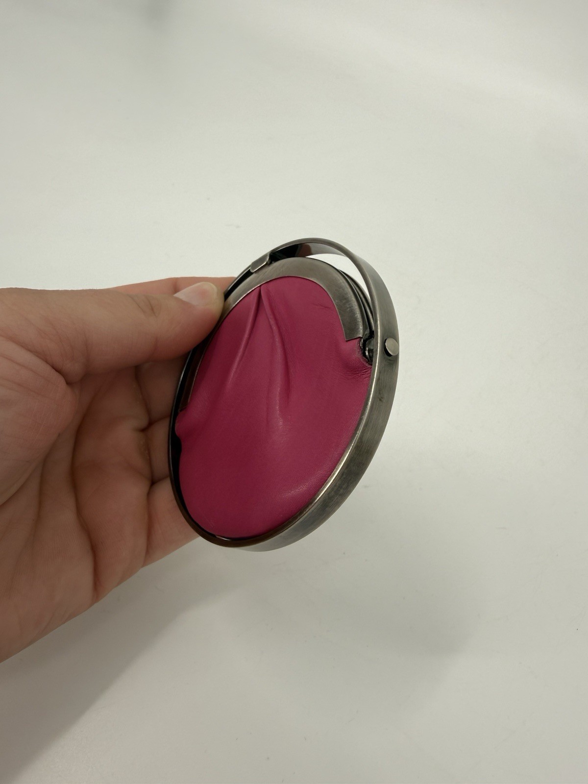 Tumi Pink and Blue Coin Purse Pouch Wallet Preowned Good Condition See Pics
