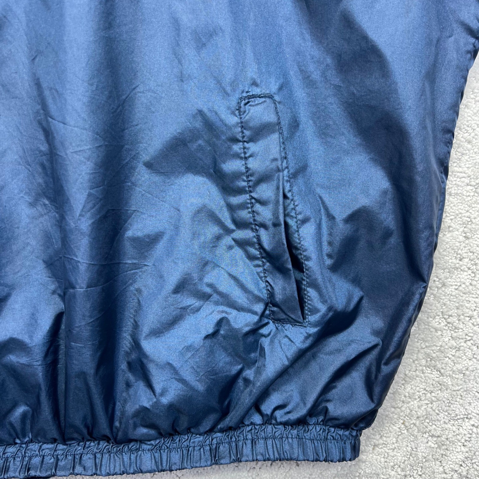 VINTAGE Seattle Mariners Fans Gear Pullover Windbreaker Jacket XL MLB Navy Light