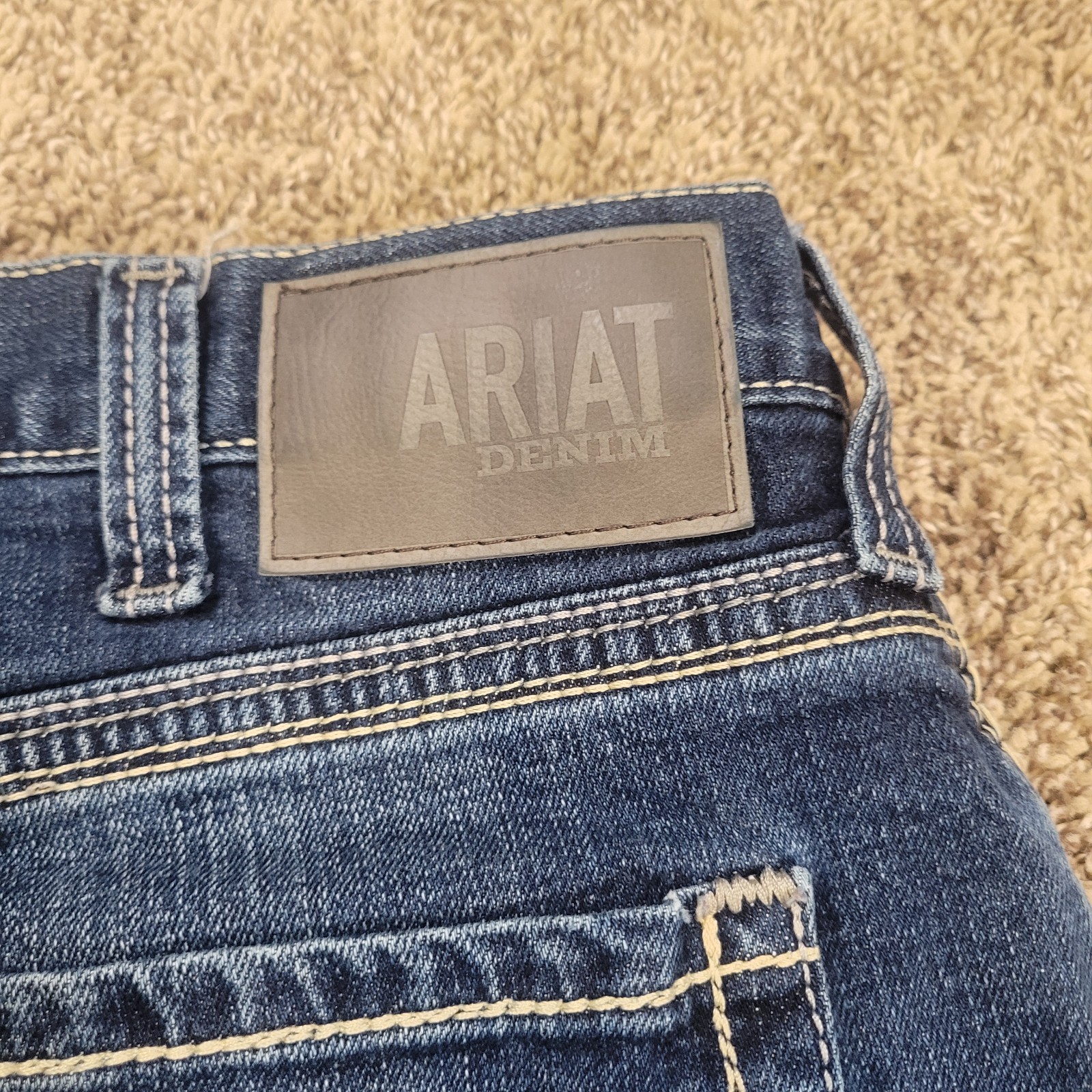 Ariat M4 Men Jeans 40×32 Low Rise Boot Cut Denali Stretch Western Workwear