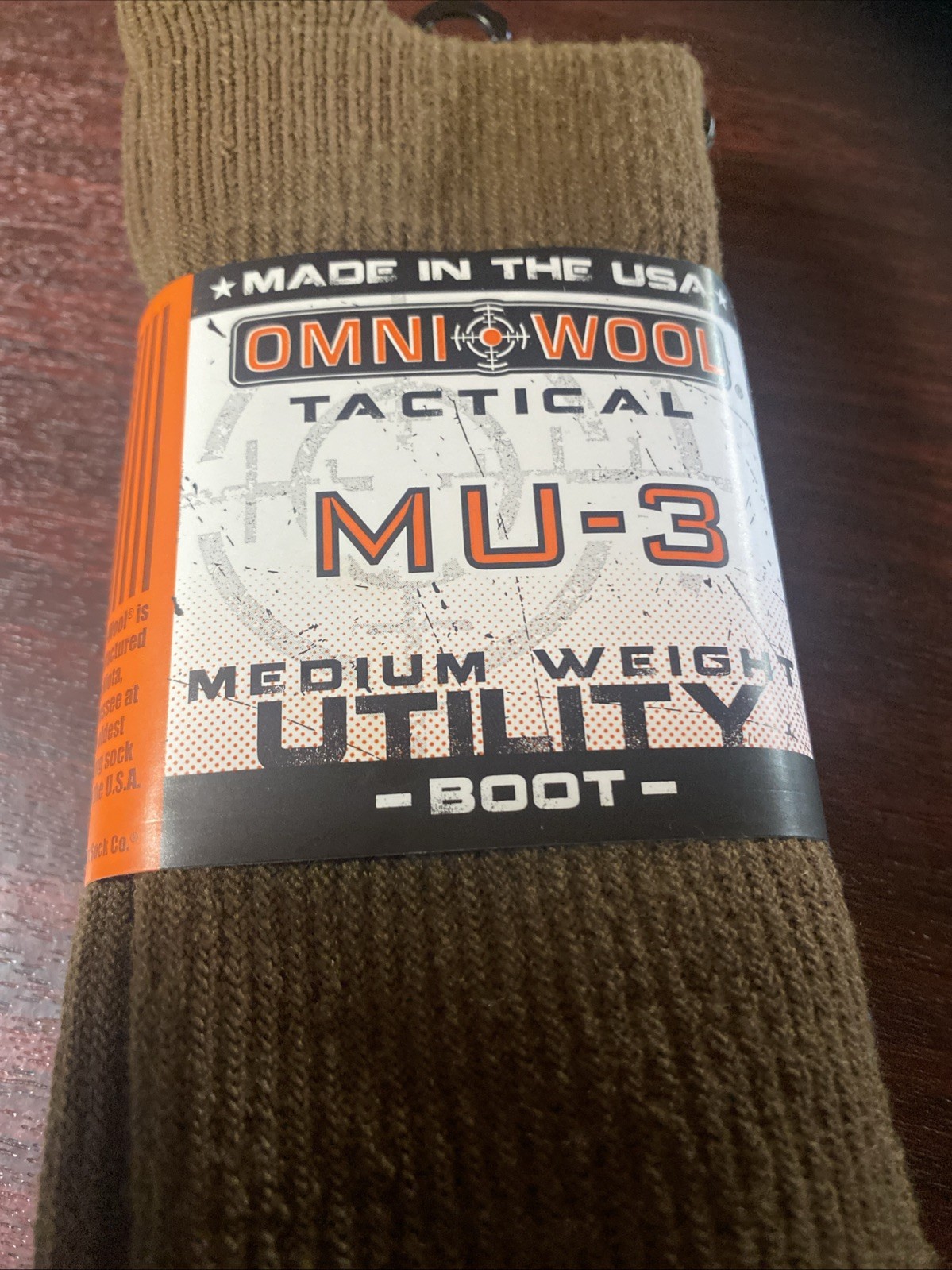 Omniwool Tactical Socks Mens Medium Boot Medium Weight Utility MU-3 XL 12.5